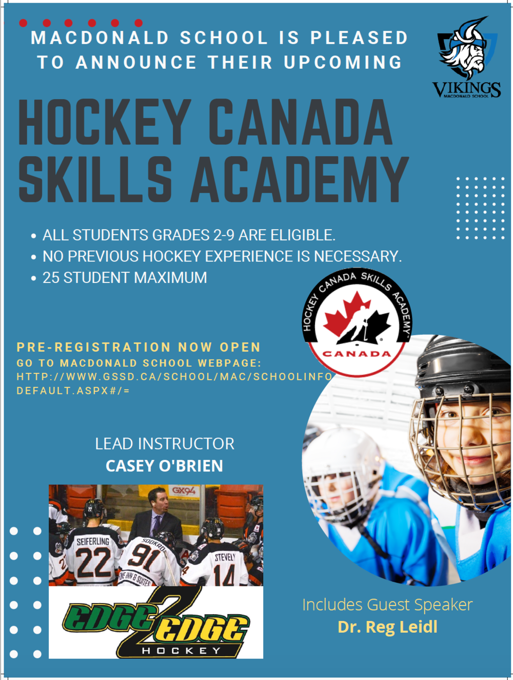 Hockey Canada Skills Academy Poster